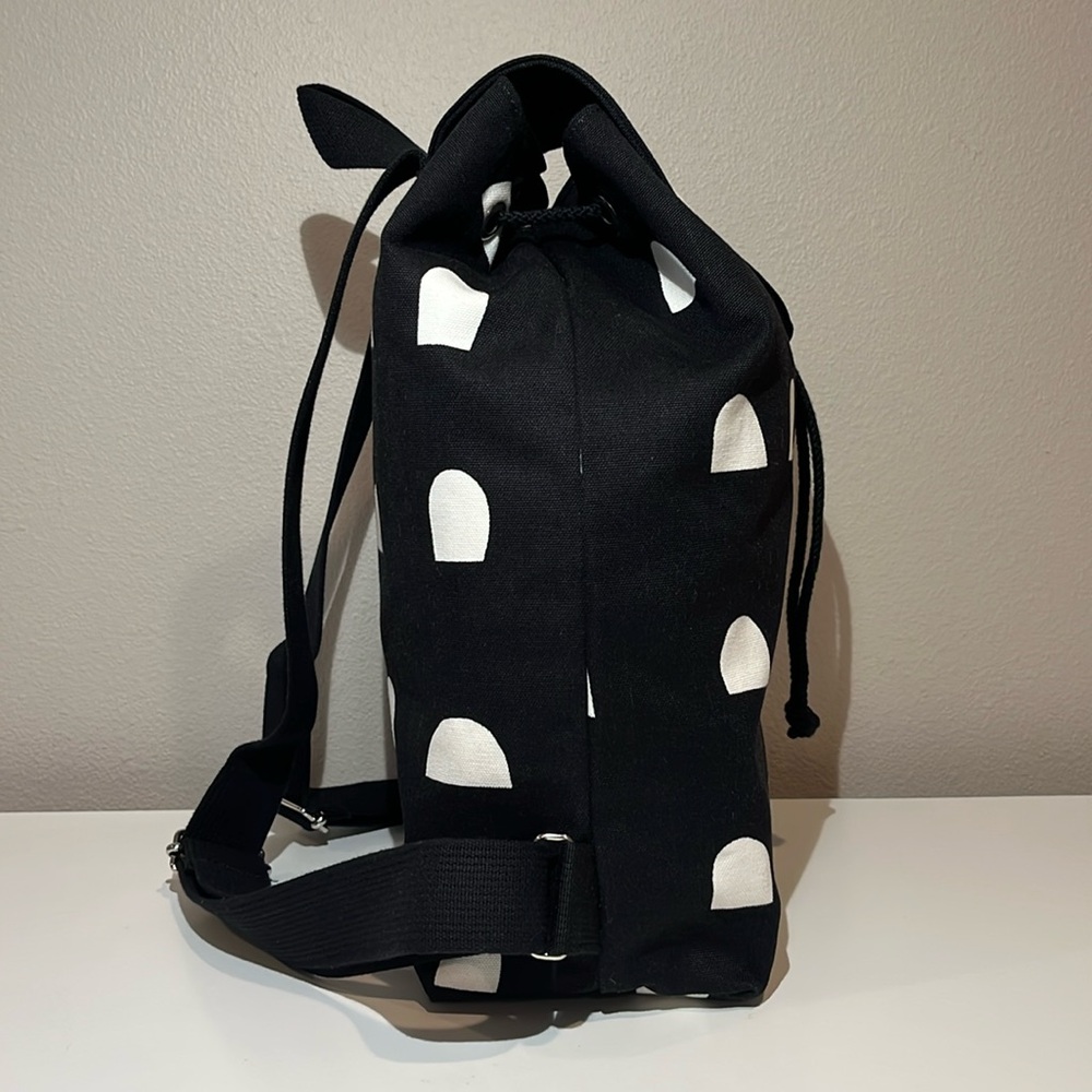 NWT Marimekko Italia Erika Backpack - Black/White - Picture 4 of 16